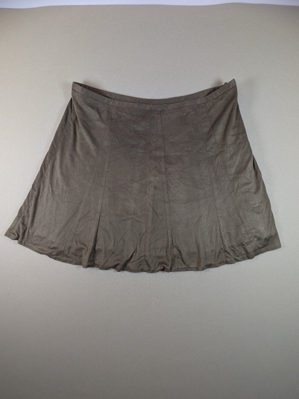 Women's The Limited Moss Green Side Zip Skirt Size L